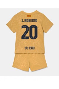 Barcelona Sergi Roberto #20 Babytruitje Uit tenue Kind 2022-23 Korte Mouw (+ Korte broeken)